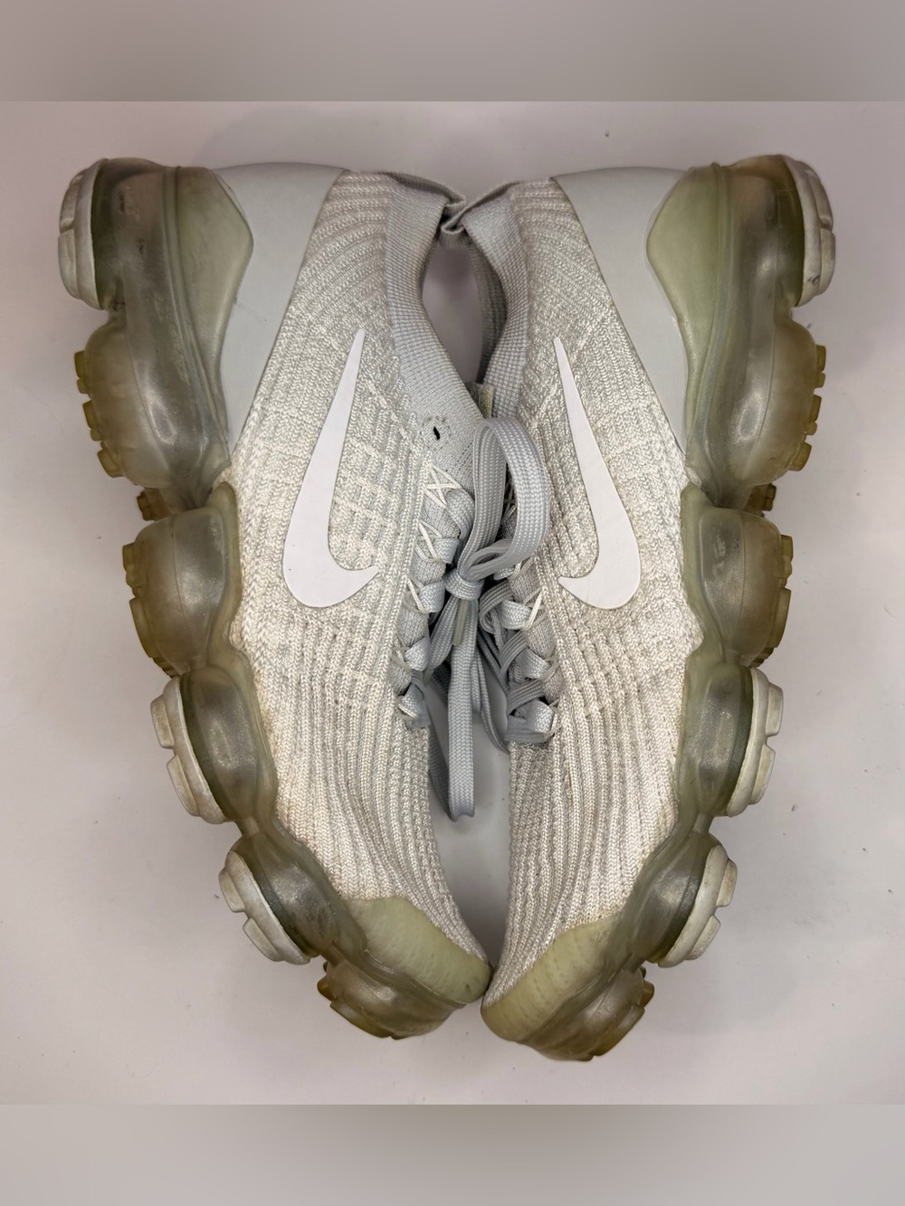 Nike Air VaporMax Flyknit 3 Pure Platinum (Women's) - AJ6910-100, Size 8, No Box